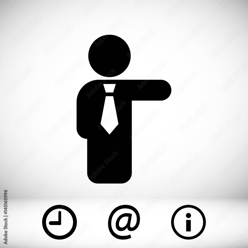 Man icon stock vector illustration flat design Man icon stock vector illustration flat design