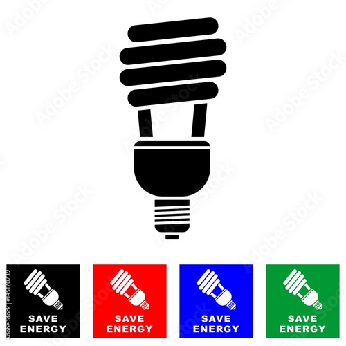 fluorescent lamp. light. led. energy. icon