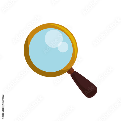 magnifying glass tool vector icon illustration graphic design