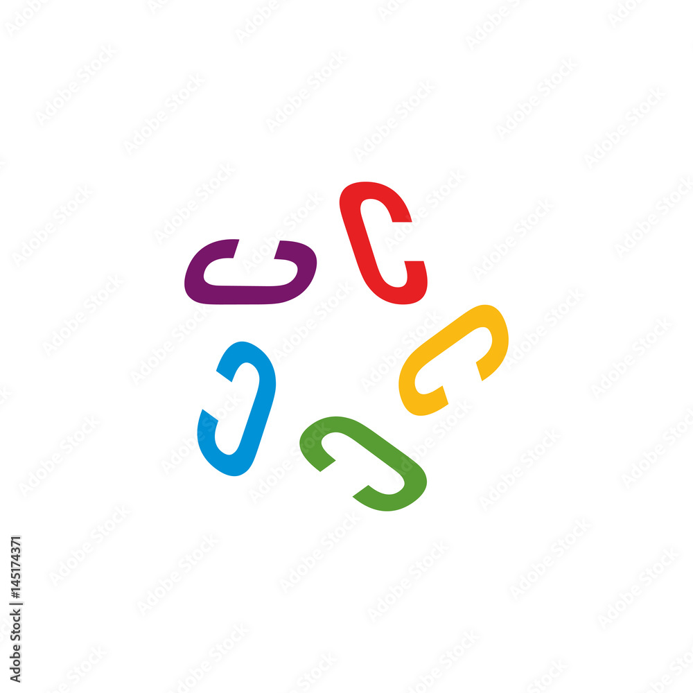 C five-letter initial - with a negative space star C five-letter initial - with a negative space star
