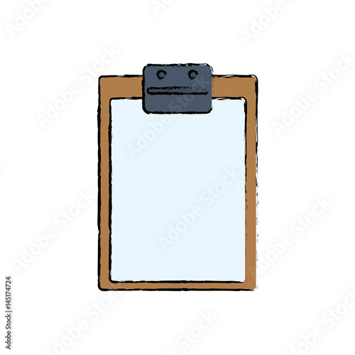 document holder paper sheet vector icon illustration