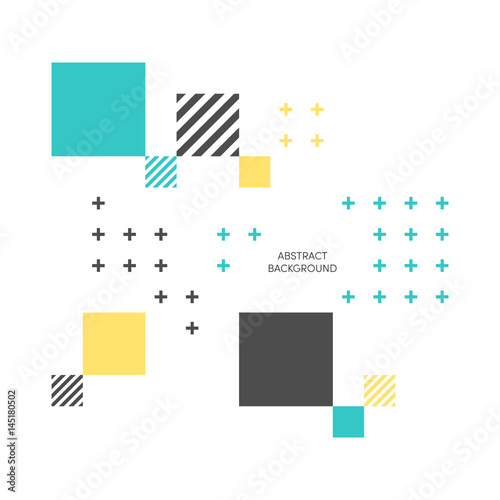 Abstract colorful geometric isometric background vector illustration