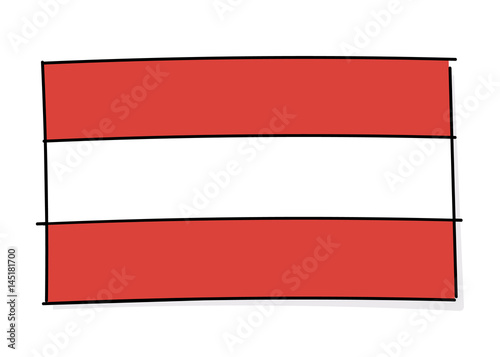 Free Download Flag of austria icon. Vector doodle illustration - GFXLoad