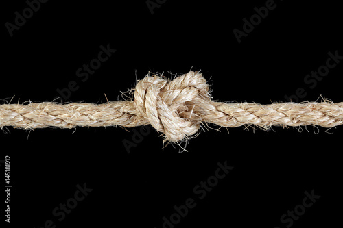 Rope tied in a knot