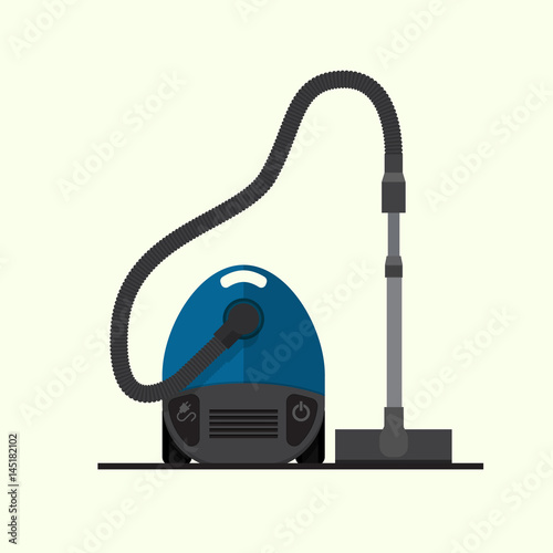 Vacuum cleaner icon vector flat design photo