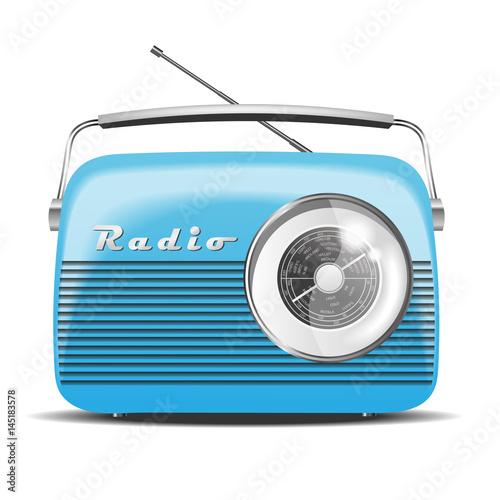 Vintage Radio. Vector illustration