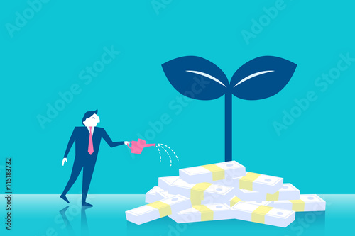 business man with money