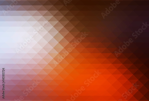 Brown orange white rows of triangles background