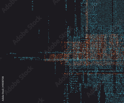 An abstract background consisting of binary numbers.