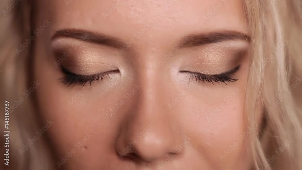 A beautiful girl with makeup looks mysterious look. A beautiful girl with makeup looks mysterious look.