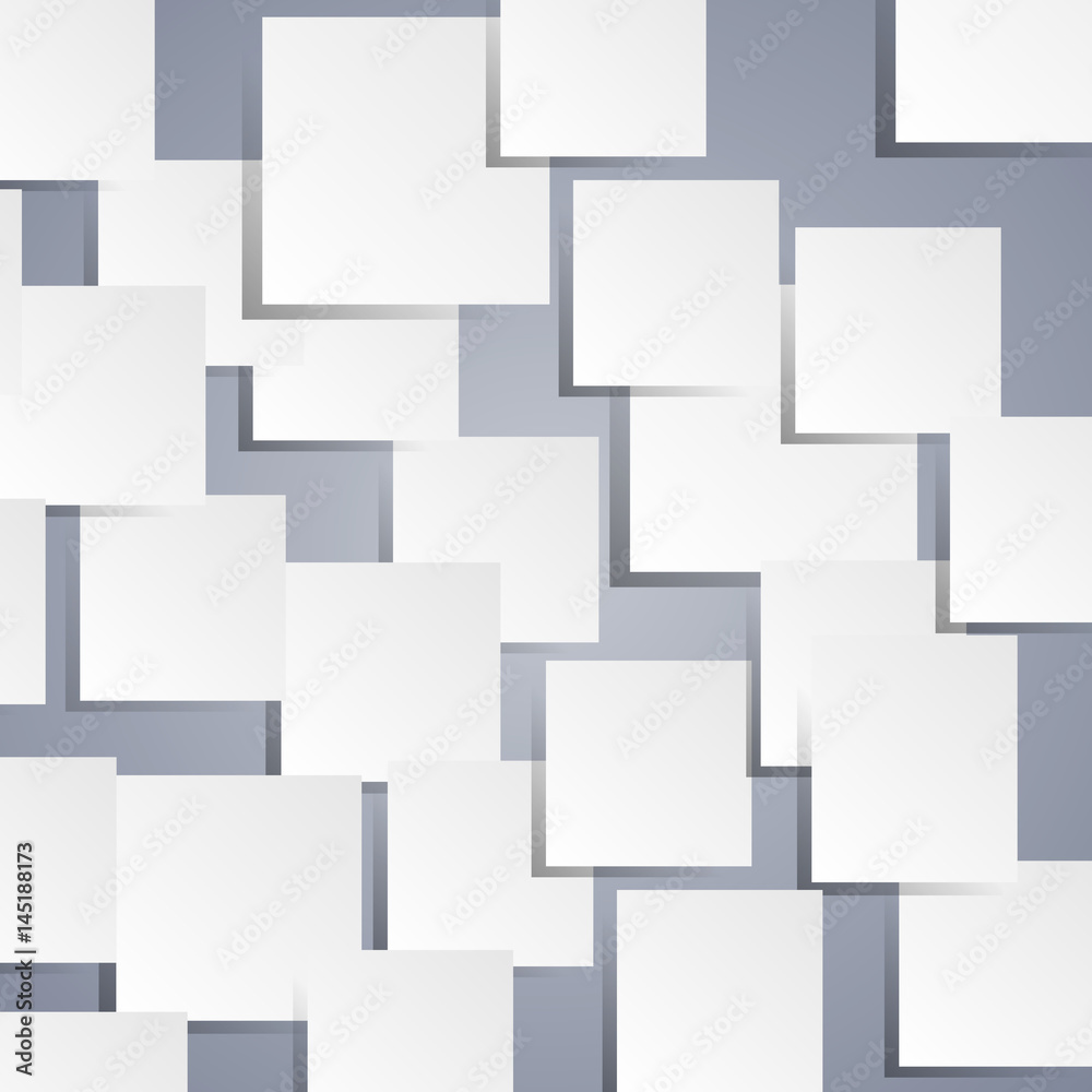 Background with white pieces of paper and shadows Background with white pieces of paper and shadows