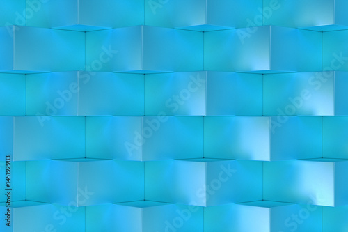 Pattern with blue rectangular shapes