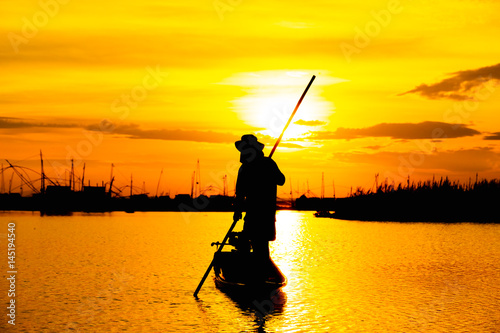 Silhouette Fisherman 