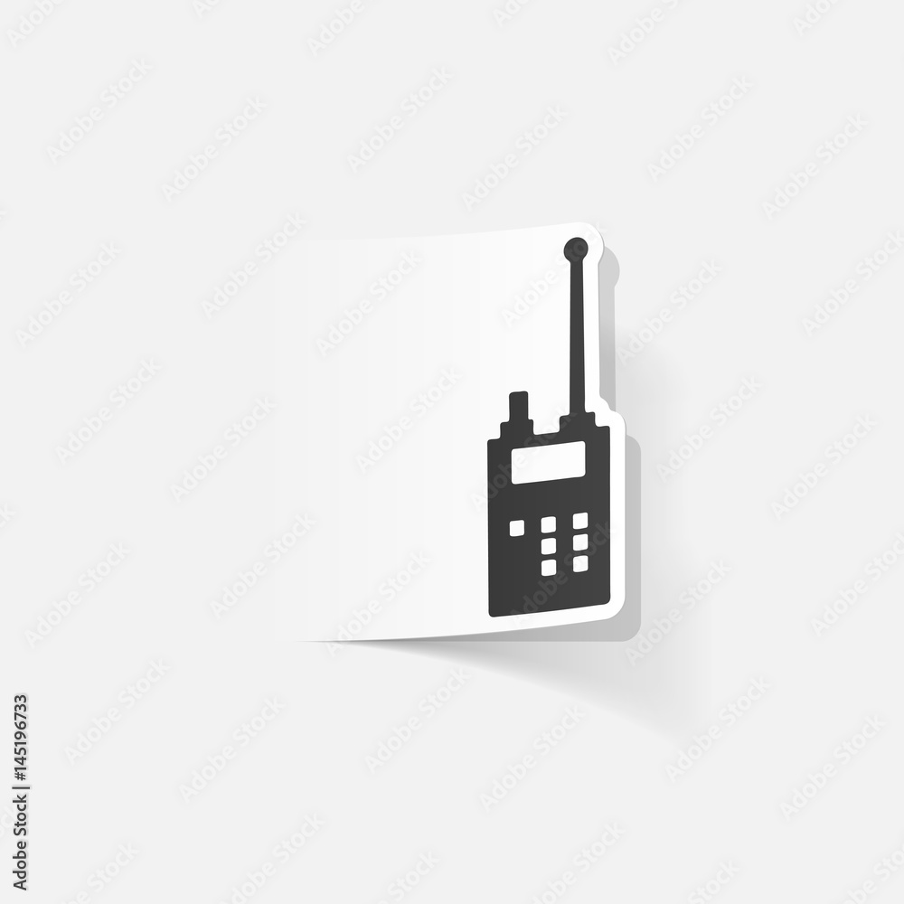 realistic design element. police radio realistic design element. police radio