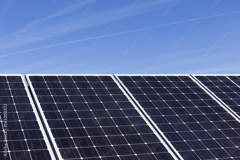 Solar Power Station in the spring Nature Solar Power Station in the spring Nature