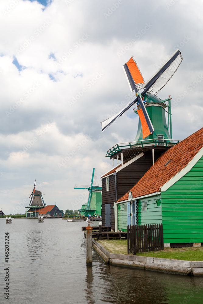 Famous Windmills in Zaandam