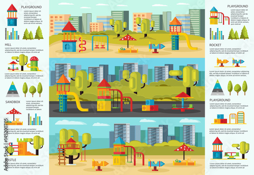 Colorful Playground Infographic Concept
