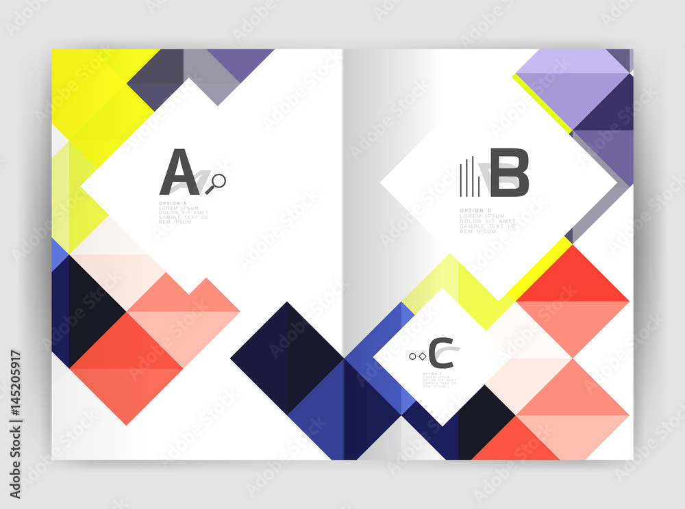 Vector square minimalistic abstract background, print template business brochure a4 Vector square minimalistic abstract background, print template business brochure a4