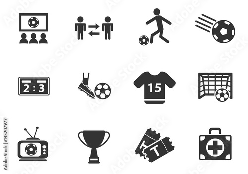 football icon set