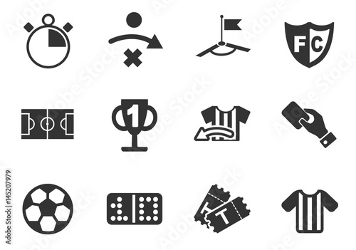 football icon set