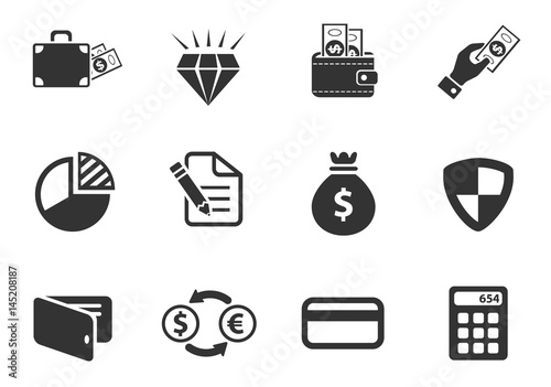 money icon set