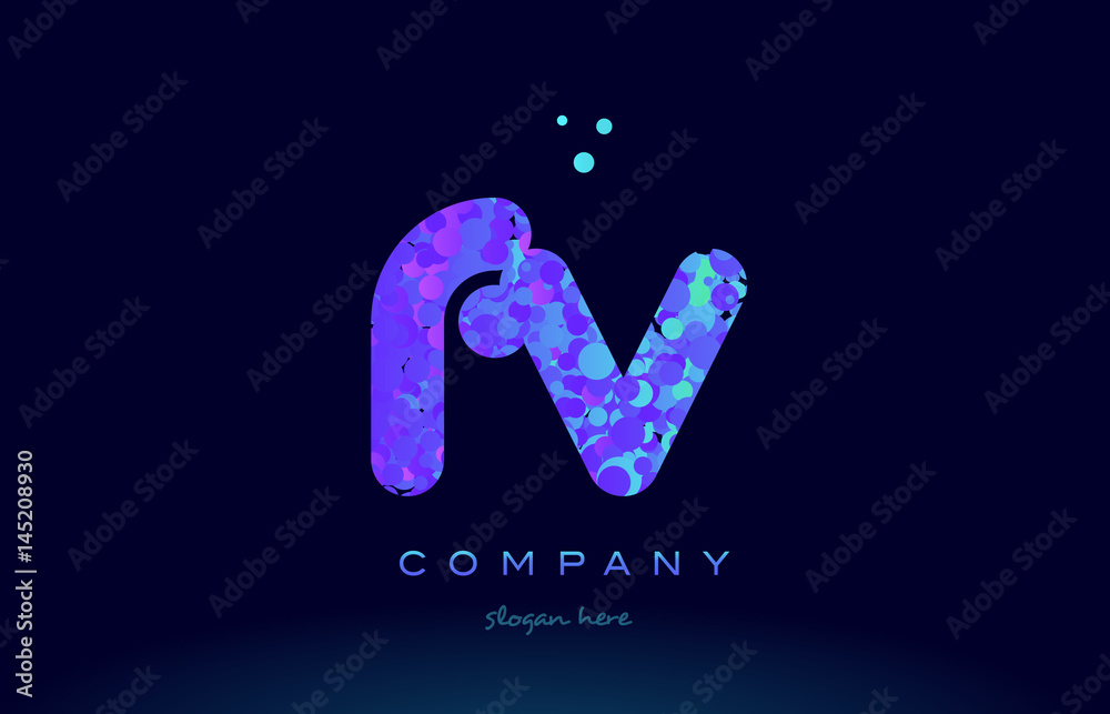 fv f v bubble circle dots pink blue alphabet letter logo icon vector fv f v bubble circle dots pink blue alphabet letter logo icon vector
