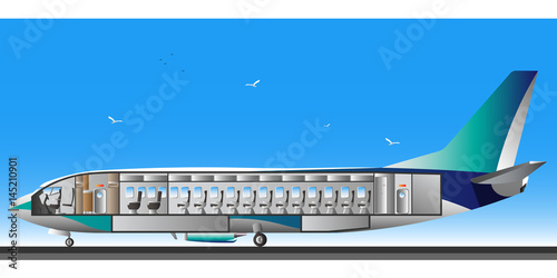 Design airplane interior