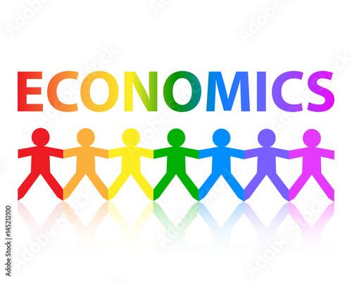 Economics Paper People Rainbow