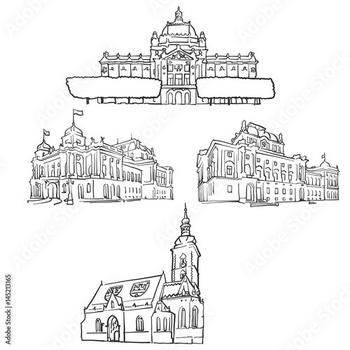 Zagreb Croatia Famous Buildings