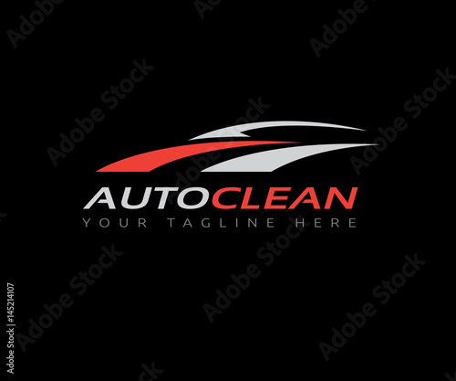 Auto Clean, Car wash, Car Logo, Auto motive icon, Vector illustration 