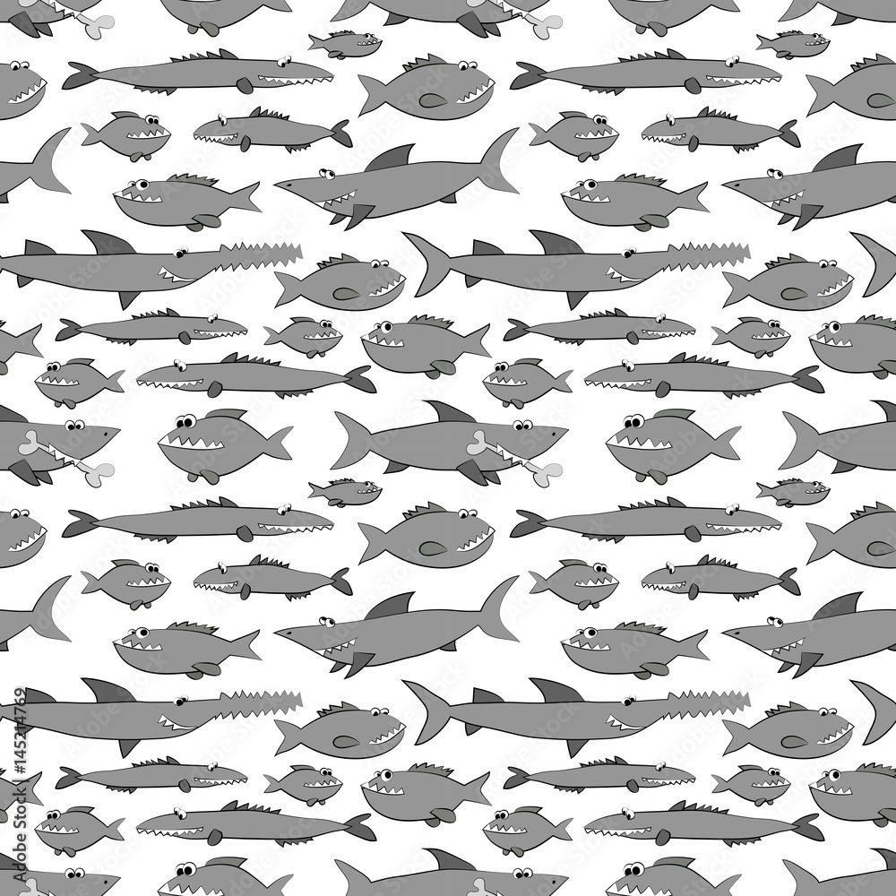 fish pattern on white background fish pattern on white background