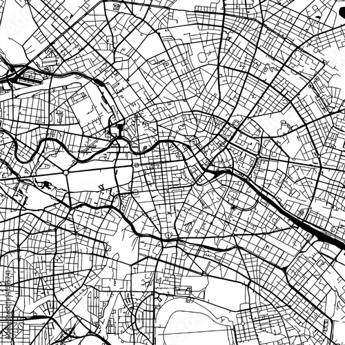 Berlin Germany Vector Map