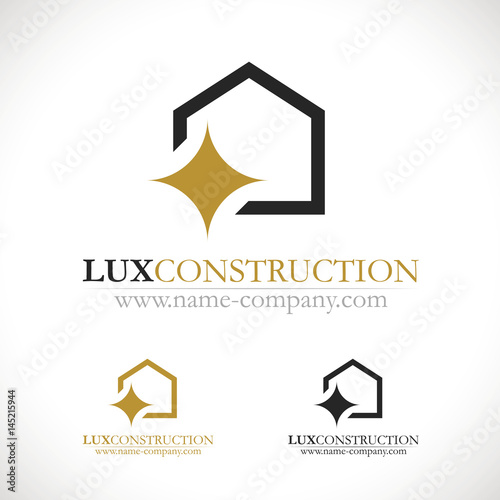 Logo construction batiment luxe