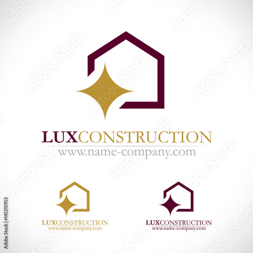 Logo batiment construction luxe