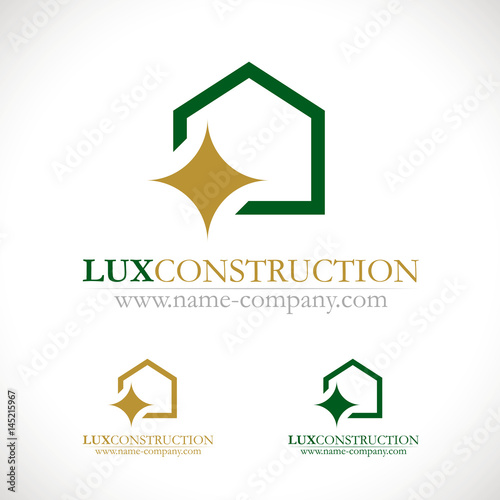 Construction batiment luxe logo 