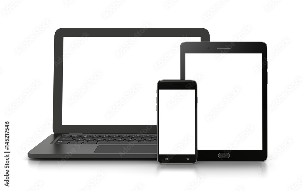 White Blank Screen Electronics Devices White Blank Screen Electronics Devices