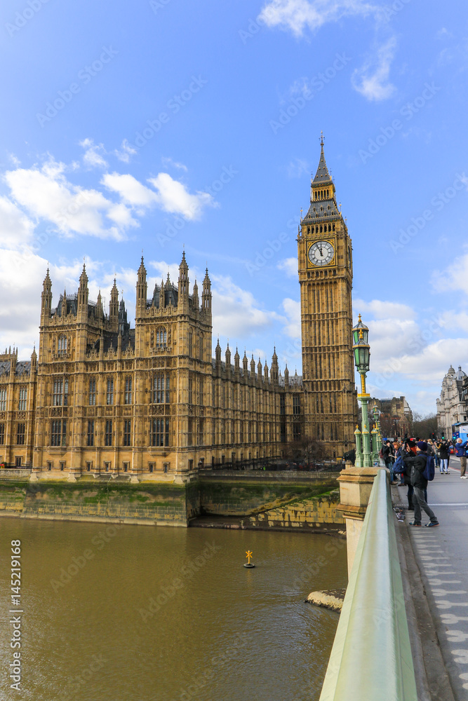 Big Ben and part of the house of parliament Big Ben and part of the house of parliament