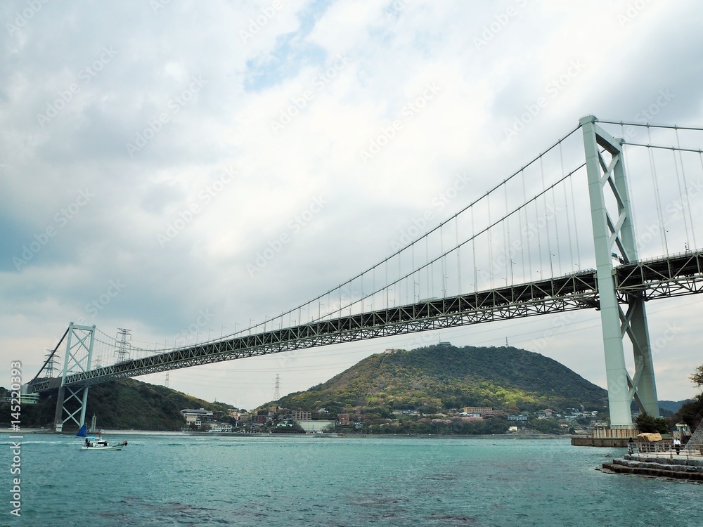 Naklejka premium ocean bridge in Japan