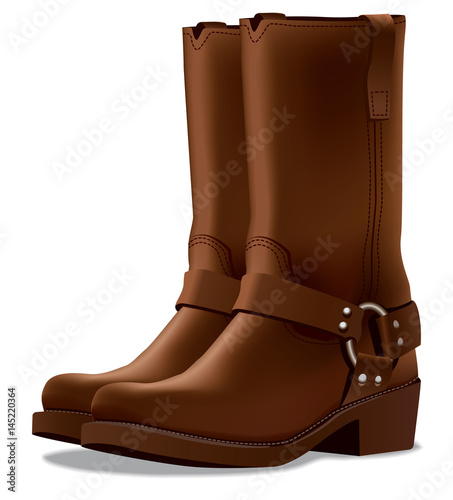 leather cowboy boots