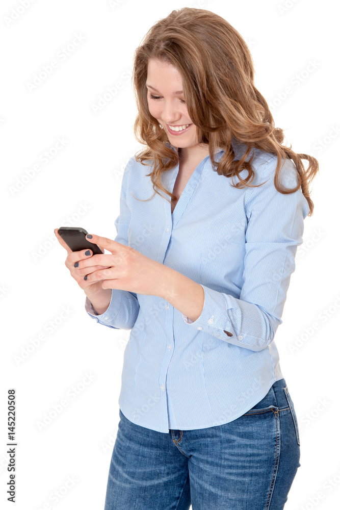 Attractive woman using smart phone Attractive woman using smart phone
