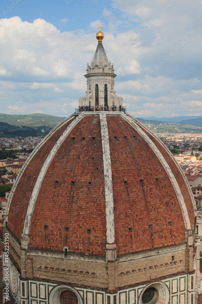 Vista della celebre cupola del Brunelleschi che costituisce la
