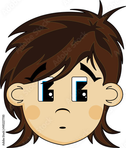 Cartoon Cute Girls Face