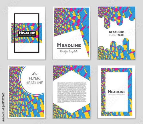 Abstract vector layout background set. For art template design  list  front page  mockup brochure theme style  banner  idea  cover  booklet  print  flyer  book  blank  card  ad  sign  sheet   a4