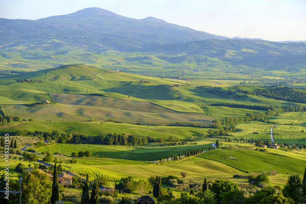 Countryside landscape around Pienza Tuscany