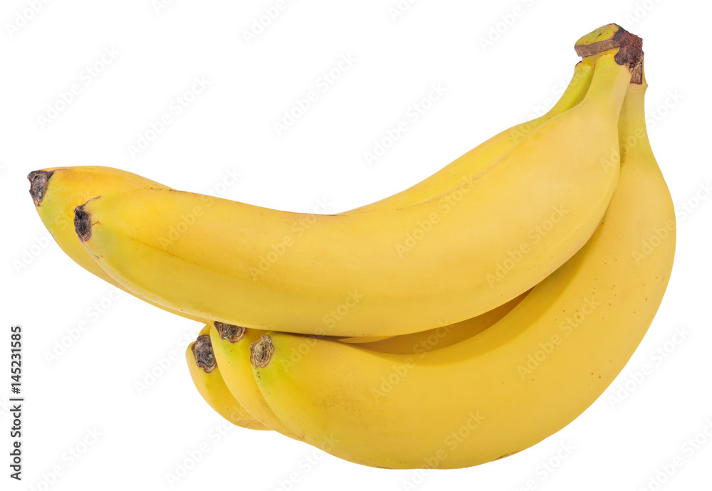 group of yellow bananas isolated on white group of yellow bananas isolated on white