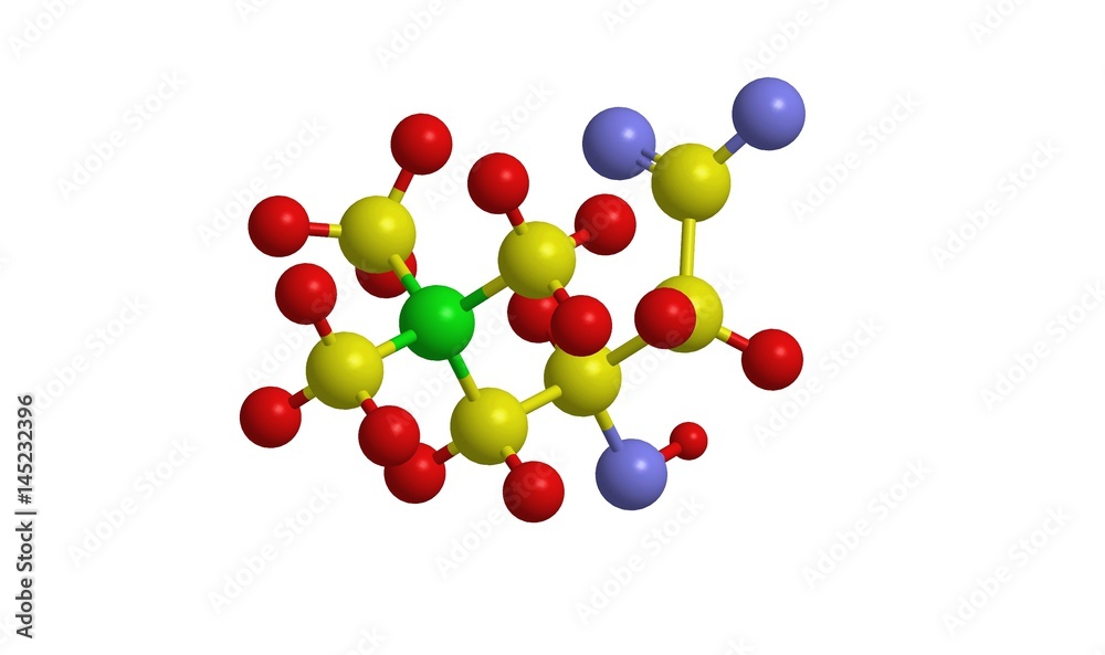Molecular structure of carnitine (vitamin B), 3D rendering Molecular structure of carnitine (vitamin B), 3D rendering