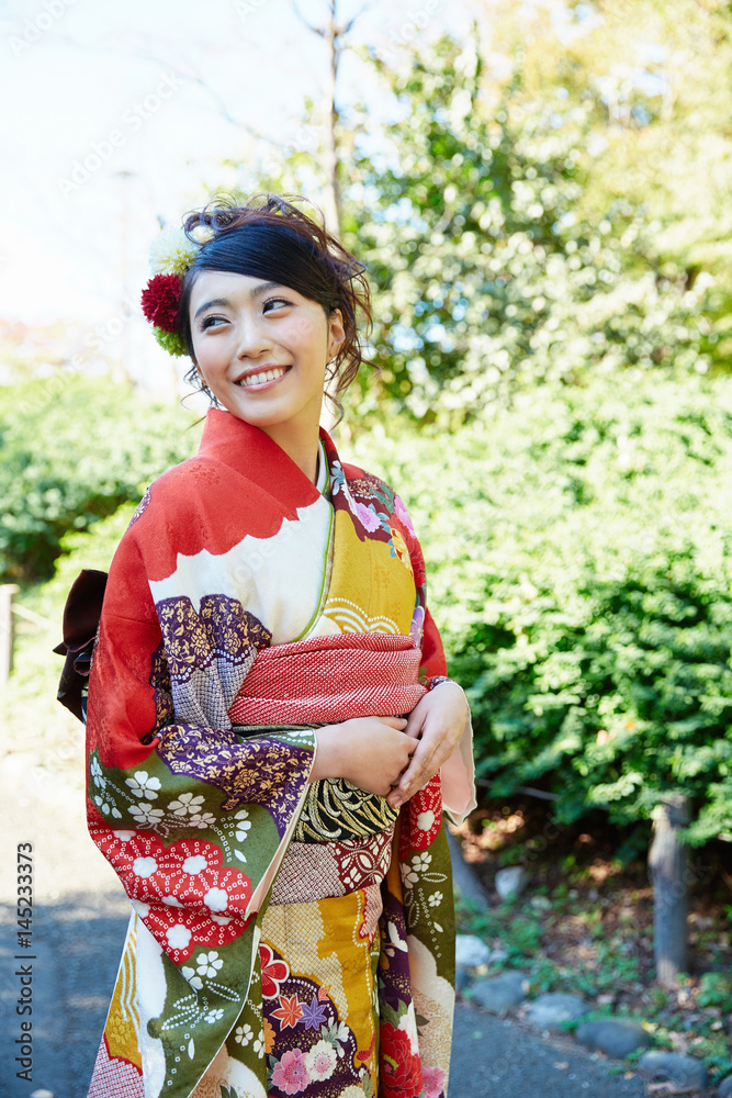 振袖の女性 振袖の女性