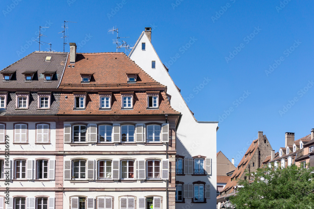 Traditional houses in La Petite France, Strasbourg, Alsace, France