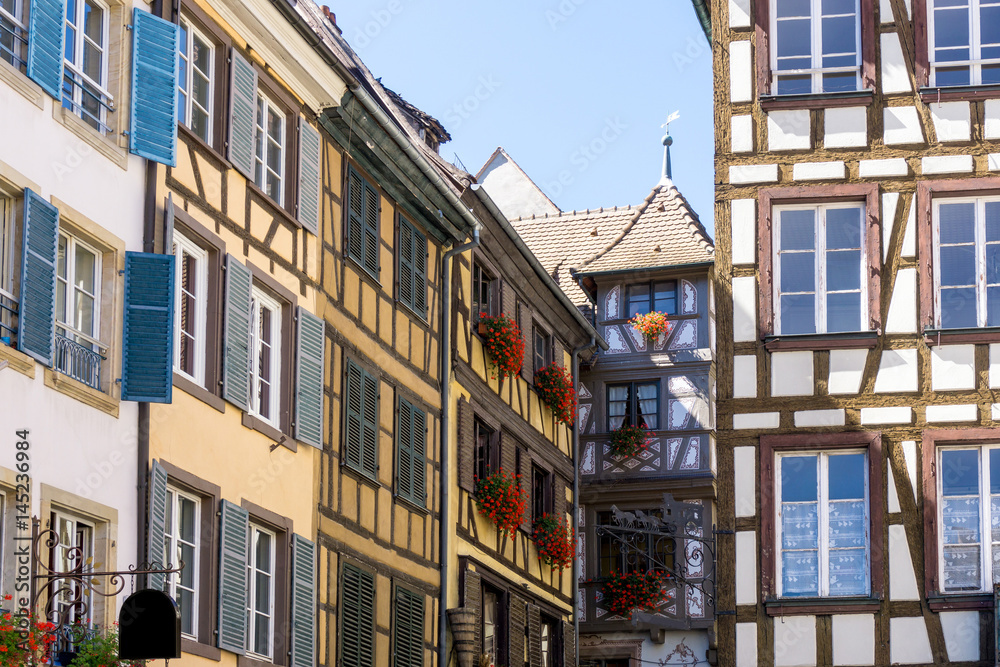 Traditional houses in La Petite France, Strasbourg, Alsace, France