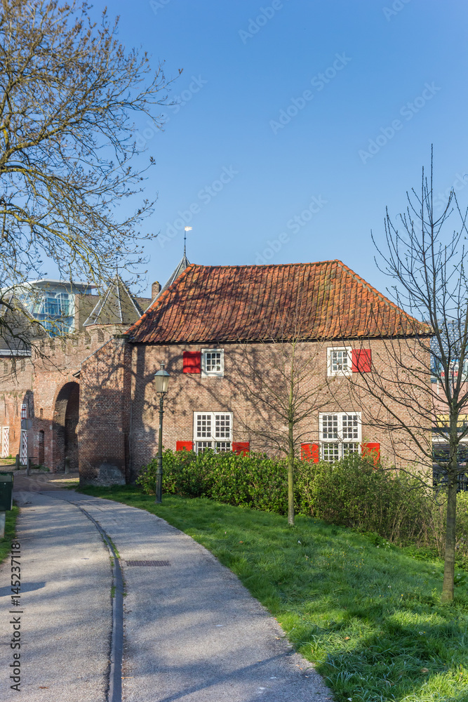 House with red shutters in a park in Amersfoort House with red shutters in a park in Amersfoort